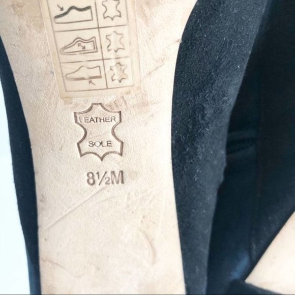 Tory Burch Cassidy Black and Blue Suede Floral Embroidered Lace Up Booties 8.5 - Picture 15 of 16